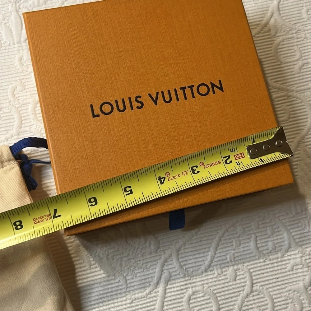 Louis Vuitton Orange Box Set with Blue Ribbon